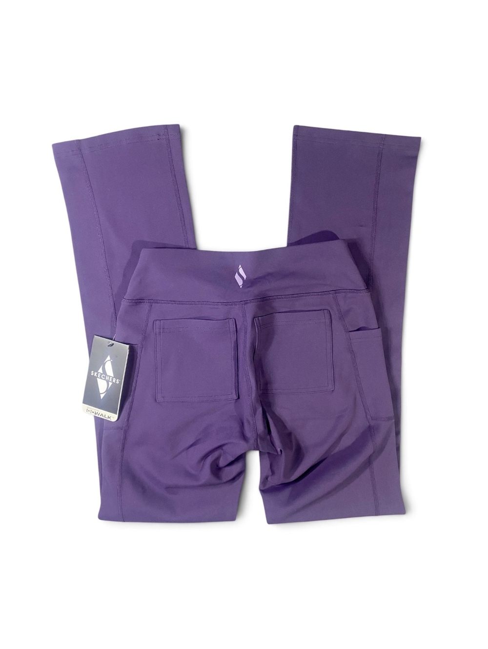 NEW Skechers Go Walk Pant II Dark Purple Size Small Mid Rise BootCut